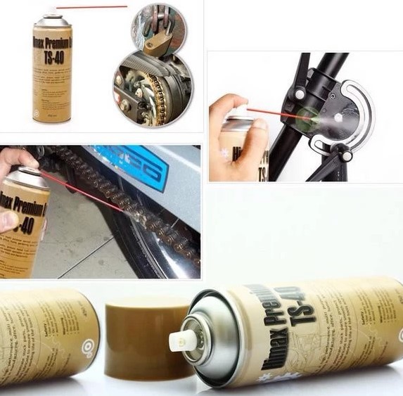 Chai Xịt Vệ Sinh Sên Xe Cao Cấp TS-40 450ml, Bôi Trơn, Chống Rỉ Sét Hiệu Quả