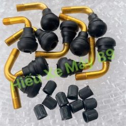 Chân Van Lốp Không Săm Cho Xe Máy Dạng Cong 90 Độ, Đầu Chụp Nhựa Bền Chắc