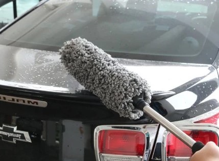 Chổi Lau Bụi Xe Ô Tô Sợi Dầu Chuyên Dụng, Cán Kim Loại Kéo Dài, Gọn Nhẹ Tiện Lợi