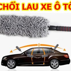Chổi Lau Bụi Xe Ô Tô Sợi Dầu Chuyên Dụng, Cán Kim Loại Kéo Dài, Gọn Nhẹ Tiện Lợi