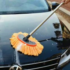 Chổi Lau Rửa Xe Ô Tô Cán Inox, Chổi Rửa Xe Đa Năng, Mềm Mại & Dễ Sử Dụng
