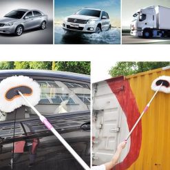 Chổi Lông Cán Dài Lau Rửa Xe Ô Tô Đa Năng, Vệ Sinh Nhanh Gọn, Không Tốn Sức