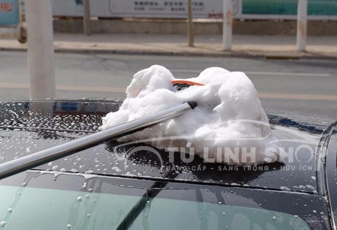 Chổi Lông Cán Dài Lau Rửa Xe Ô Tô Đa Năng, Vệ Sinh Nhanh Gọn, Không Tốn Sức