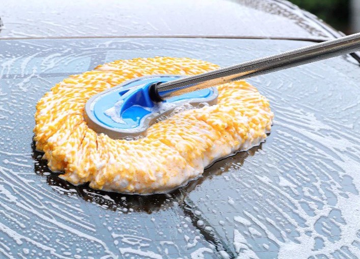 Chổi Rửa Xe 2 Trong 1 Kèm Vòi Nước Đa Năng Cho Xe Hơi, Nhà Cửa & Máy Lạnh