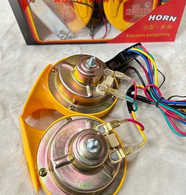Còi Ngân Ô Tô, Xe Máy HUAZHENG 12V / 24V, Âm Thanh Vang Rền, Độ Bền Cao