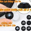 Combo 10 Đệm Giảm Chấn Ô Tô, Nút Giảm Lực Đóng Cửa, Miếng Dán Chống Xóc Kèm Logo Hãng Xe
