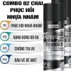 Combo 2 Chai Phục Hồi Nhựa Nhám D-Chem Dưỡng & Đánh Bóng Nhựa Nhám Ô Tô, Xe Máy
