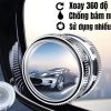 COMBO 2 Gương Cầu Lồi Xoay 360° Đế Hít Kính, Bám Chắc, Quan Sát, Xóa Điểm Mù Xe