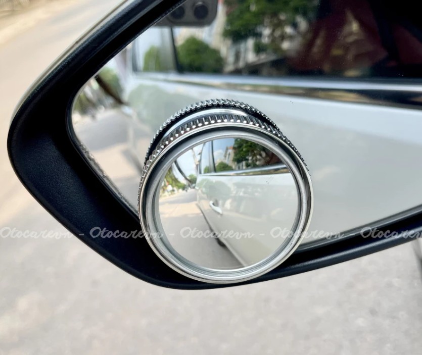 COMBO 2 Gương Cầu Lồi Xoay 360° Đế Hít Kính, Bám Chắc, Quan Sát, Xóa Điểm Mù Xe