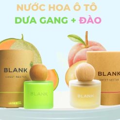 Combo 2 Lọ Nước Hoa Ô Tô BLANK 50ML, Hương Thơm Dịu Nhẹ, Khử Mùi Hiệu Quả Nội Thất Xe