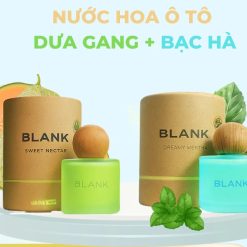 Combo 2 Lọ Nước Hoa Ô Tô BLANK 50ML, Hương Thơm Dịu Nhẹ, Khử Mùi Hiệu Quả Nội Thất Xe