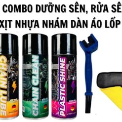 COMBO 3 Chai SPRAYKING Chăm Sóc Xe Dưỡng Sên, Rửa Sên, Phục Hồi Nhựa Nhám