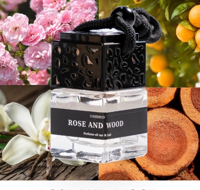 Combo 3 Chai Tinh Dầu Nước Hoa Dạng Treo Xe Ô tô CODEDECO 8ml, Hương Thơm 3 Tầng Cao Cấp