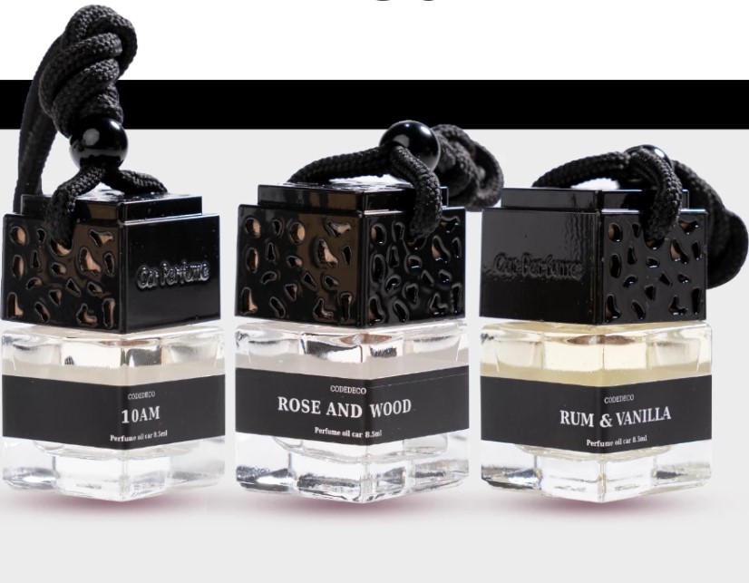 Combo 3 Chai Tinh Dầu Nước Hoa Dạng Treo Xe Ô tô CODEDECO 8ml, Hương Thơm 3 Tầng Cao Cấp