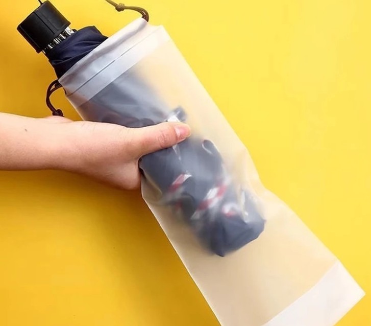 Combo 3 Túi Rút Đựng Ô Dù Chống Nước & Chống Bụi 13x35cm, Cho Xe Ô Tô Ngày Mưa