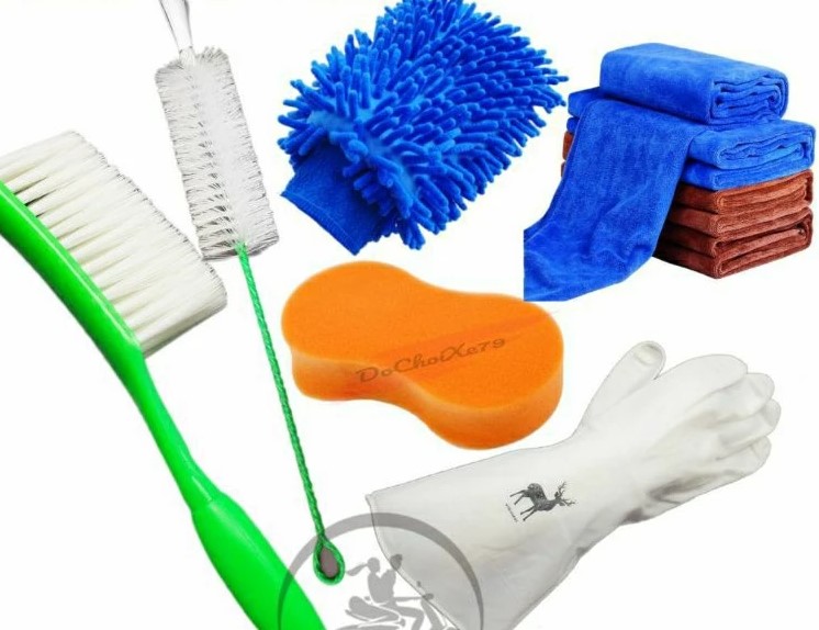 Combo 6 Dụng Cụ Rửa Xe Máy, Ô Tô Đa Năng, Tiện Lợi Chăm Sóc Xe Tại Nhà