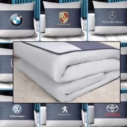 Combo Gối Chăn 2 Trong 1 Xe Ô Tô Bộ Chăn Gối Ngủ Xe Hơi Đa Năng Gấp Gọn Tiện Lợi