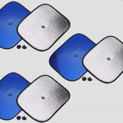 Combo Miếng Tấm Che Chắn Nắng Trong Ô Tô, Tấm Dụng Cụ Xốp Xanh Chắn Nắng Xe Hơi Có Nút Dán