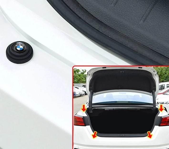 Combo Nút Giảm Chấn Đóng Cửa Xe Ô Tô, Bảo Vệ Xe, Giảm Lực Đóng Êm Ái