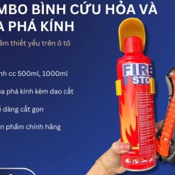 Combo Sản Phẩm Cấp Thiết Dùng Cho Ô Tô, Bình CC Mini & Búa Thoát Hiểm An Toàn, Onecars Auto