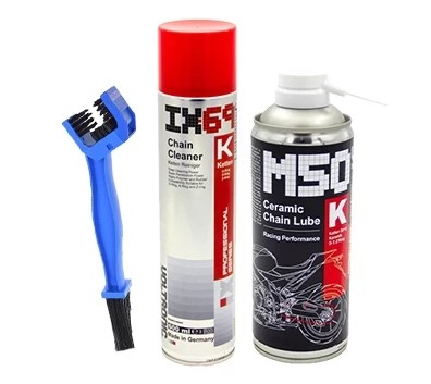 Combo Vệ Sinh & Bảo Dưỡng Sên Xe Máy VOLTRONIC–Ix69 + Ix50 (M50 Ceramic) + Bàn Chải