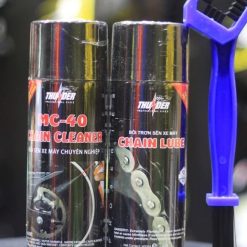 Combo Vệ Sinh & Bôi Trơn Sên Xe Máy MC-40 Thunder 400ml kèm Bàn Chải Chuyên Nghiệp