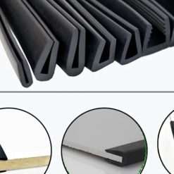 Cuộn Dây Cao Su Chữ U Bọc Viền Cửa Xe Hơi, Bảo Vệ Mép Cửa, Mép Bàn, Mép Tủ