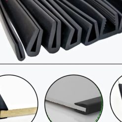 Cuộn Dây Cao Su Chữ U Bọc Viền Cửa Xe Hơi, Nẹp Mép Bảo Vệ Cạnh Bàn, Kính Tủ Kệ, Chống Trầy Xước