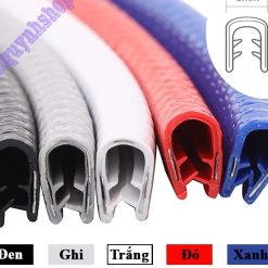 Cuộn Gioăng Cao Su 5m, Nẹp Viền Cửa Chữ U Lõi Thép, Bảo Vệ Mép Cửa Ô Tô Chống Va Đập & Trầy Xước