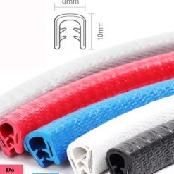Cuộn Gioăng Cao Su Nẹp Viền Cửa Ô Tô Chữ U Lõi Thép Dài 5 Mét, Chống Va Đập, Trầy Xước, Giảm Ồn