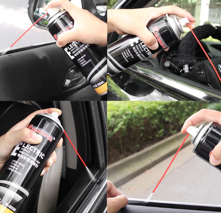 Dầu Bôi Trơn Xịt Chống Kẹt, Chống Ồn Cho Cửa Điện, Gạt Mưa, Gương, Cửa Sổ Trời, Ghế Xe