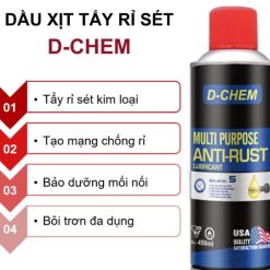 Dầu Tẩy Rỉ Sét 450ml/Bình Xịt Tẩy Rỉ & Bôi Trơn Đa Dụng D-Chem Anti Rust
