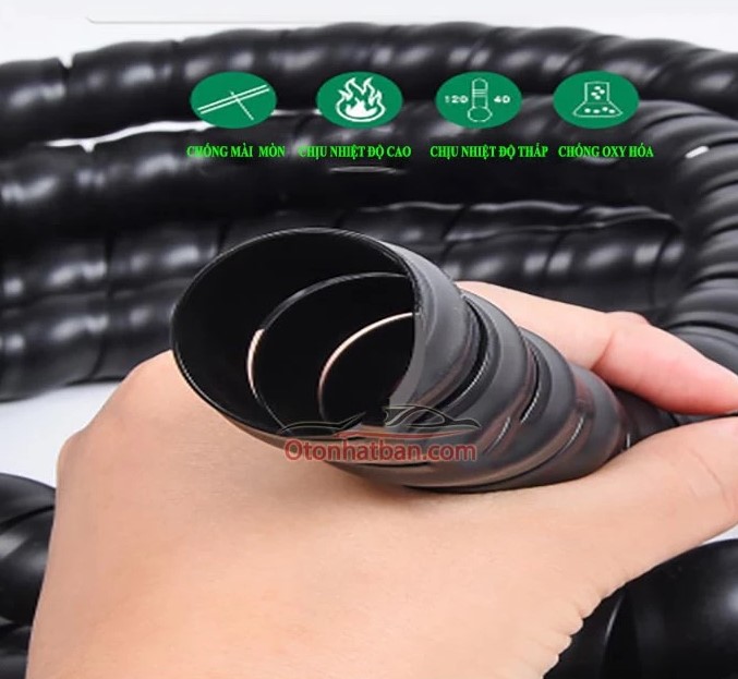 Dây Bọc Bảo Vệ Dây Rửa Xe Cao Áp, Xoắn Lò Xo Nhựa Chống Mài Mòn NB Mart