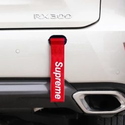 Dây Móc Kéo Trang Trí Xe Hơi In Chữ Supreme, Phong Cách Thời Thượng Cho Xế Yêu