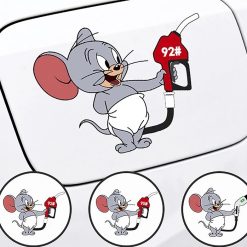 Đề Can Dán Trang Trí Nắp Bình Xăng Xe Hơi in chữ “High Gas