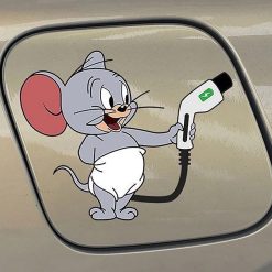 Đề Can Dán Trang Trí Nắp Bình Xăng Xe Hơi in chữ “High Gas