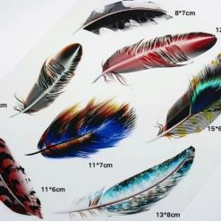 Decal Che Vết Xước Hình Cánh Chim, Bộ Lông Vũ Cho Ô Tô, Xe Tải, Xe Khách