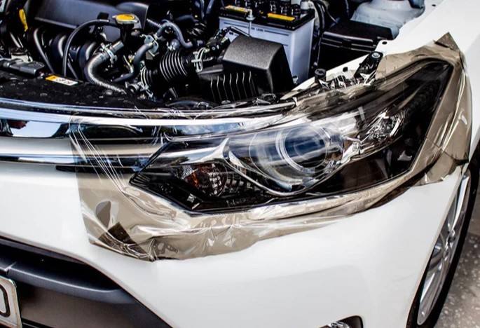 Decal Dán Đèn Xe Ô Tô 3 Lớp, Chống Chói, Bảo Vệ Đèn Xe Tối Ưu, Dễ Dán