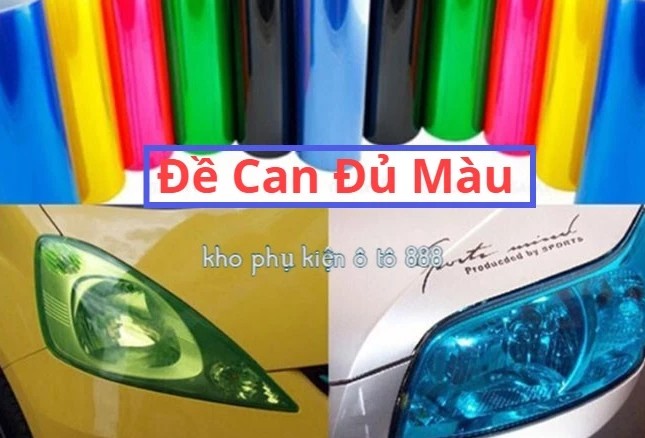 Decal Dán Pha Đèn Ô Tô, Xe Máy Nhiều Màu | Bảo Vệ & Trang Trí Đèn Xe