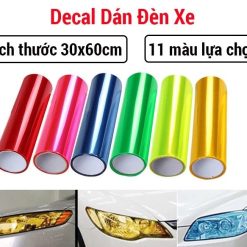 Decal Dán Pha Đèn Ô Tô, Xe Máy Nhiều Màu | Bảo Vệ & Trang Trí Đèn Xe