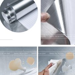 Decal Nhôm Xước Màu Bạc, Vàng Làm Mới Bề Mặt Nhanh Chóng, Sang Trọng Và Bền Đẹp