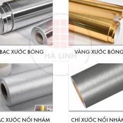 Decal Nhôm Xước Màu Bạc, Vàng Làm Mới Bề Mặt Nhanh Chóng, Sang Trọng Và Bền Đẹp