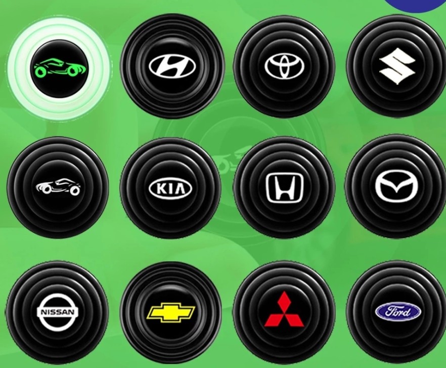 Đệm Giảm Chấn Ô Tô In Logo, Nút Cao Su Giảm Lực Đóng Cửa, Chống Xốc, Giảm Ồn Cho Xe Hơi