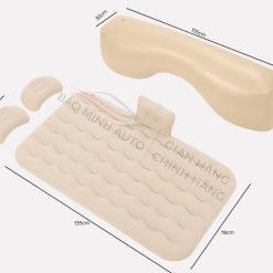 Đệm Hơi Ô Tô Chất Nhung Cao Cấp Êm Mịn, Tặng Kèm Bơm Điện 12V, 2 Gối & Miếng Vá Dự Phòng
