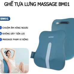 Đệm Massage Lưng BOMIDI Ghế Công Thái Học Tựa Lưng Thư Giãn Cho Văn Phòng & Xe Ô Tô