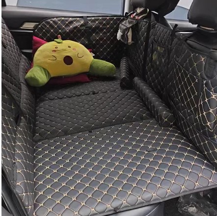 Đệm Ô Tô 6D Ghế Sau Bằng Da Cao Cấp Giường Nệm Xe Hơi Gấp Gọn