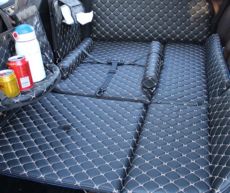 Đệm Ô Tô 6D Ghế Sau Bằng Da Cao Cấp Giường Nệm Xe Hơi Gấp Gọn