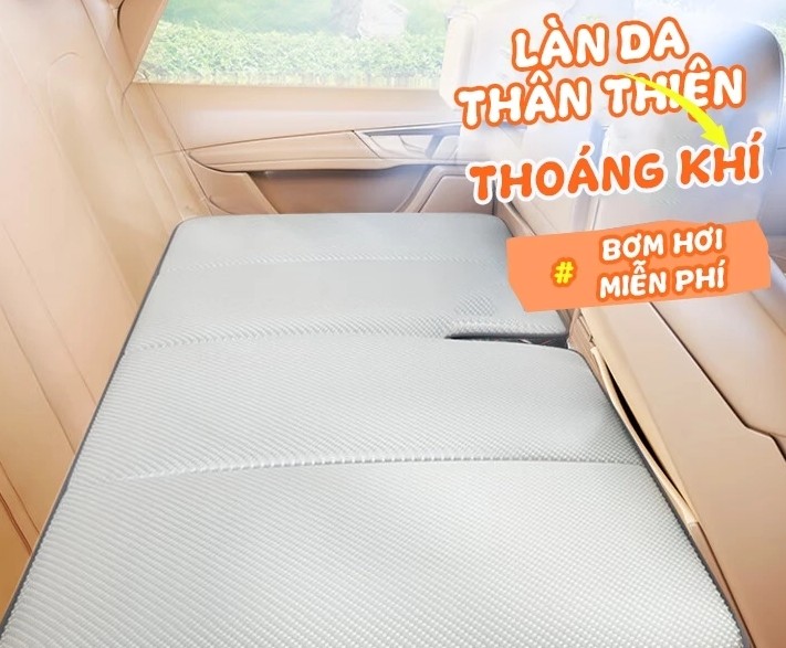 Đệm Ô Tô Nằm Ngủ Gấp Gọn Bằng Da Cao Cấp Cho Xe 4, 5, 7 Chỗ Và Bán Tải Dài 1m2