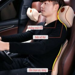 Đệm Tựa Lưng Và Gối Tựa Đầu Xe Hơi Hỗ Trợ Eo, Giảm Mỏi Lưng Khi Lái Xe