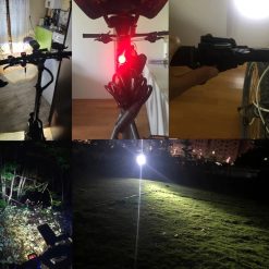 Đèn Pin Xe Đạp Siêu Sáng Chống Nước, Bền Bỉ, Đèn LED Tín Hiệu Gắn Trước & Sau Xe Đạp